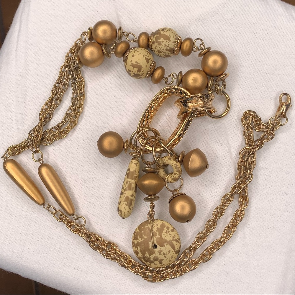 Long Gold Necklace
